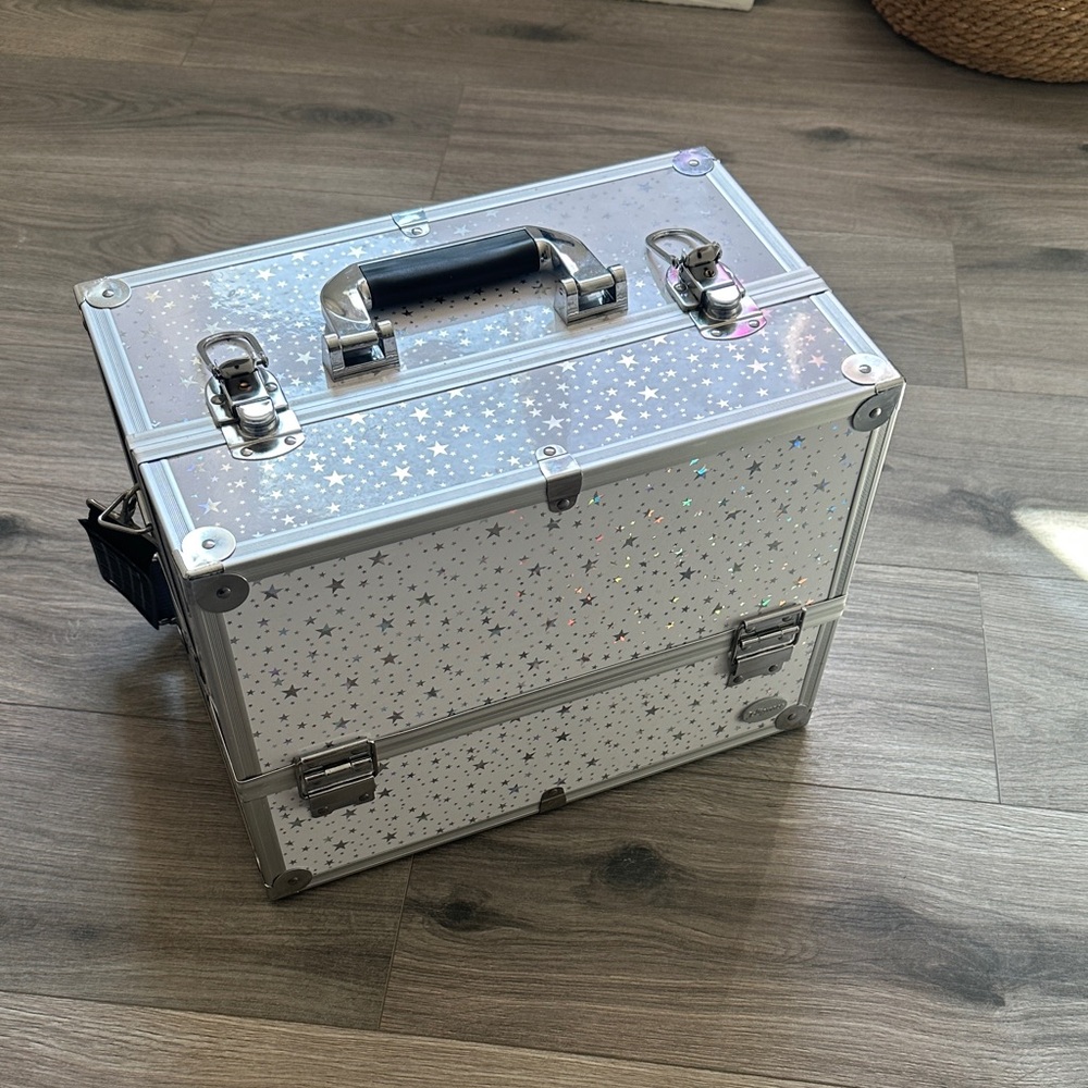 Holographic Star Makeup Train Case - Joliegrace